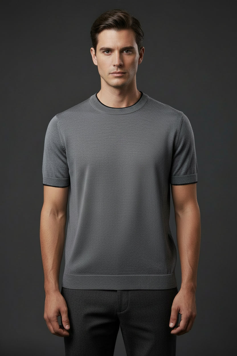 Men’s Lightweight Knit Summer T-Shirt – Modern Comfort & Style