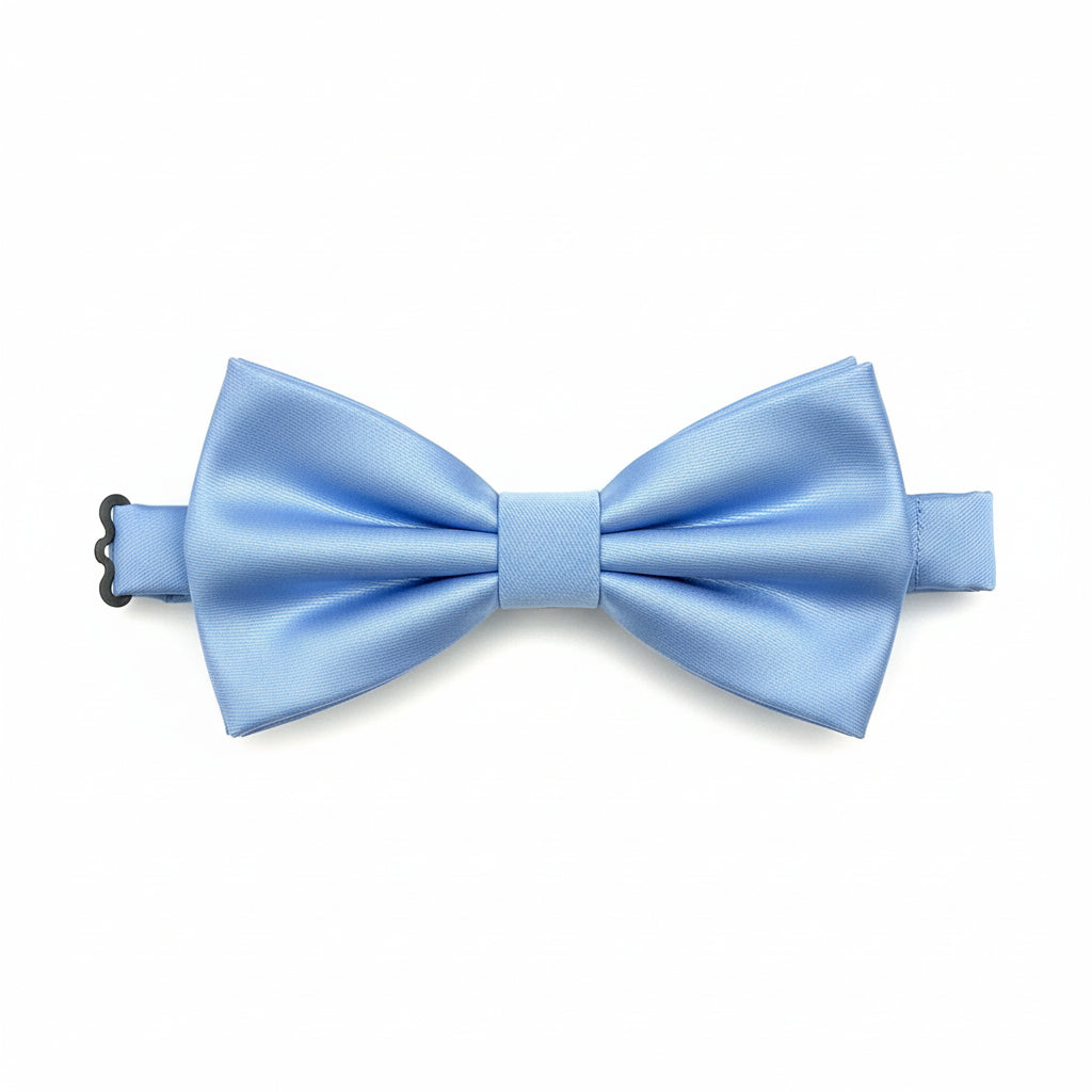 Solid Pre-Tied Bow Ties & Hankies