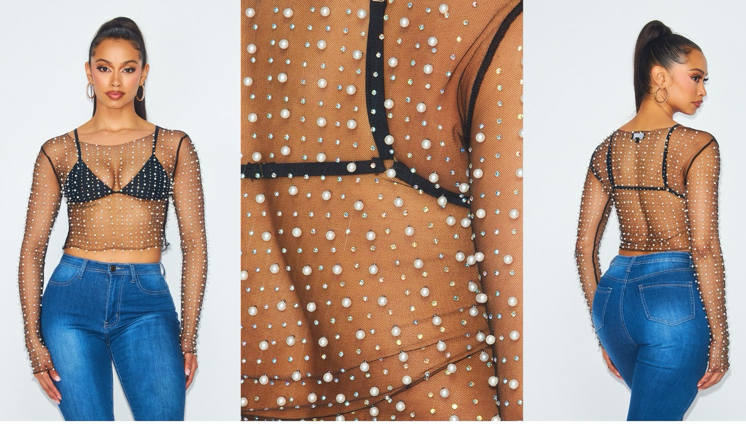 MESH PEARL TOP