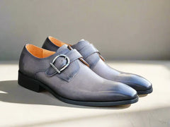 Signature Buckle Monk Strap Shoe