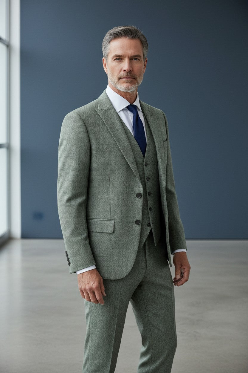 Vercini GR001 Premium Tailored Suit - Modern Fit Men's Suit