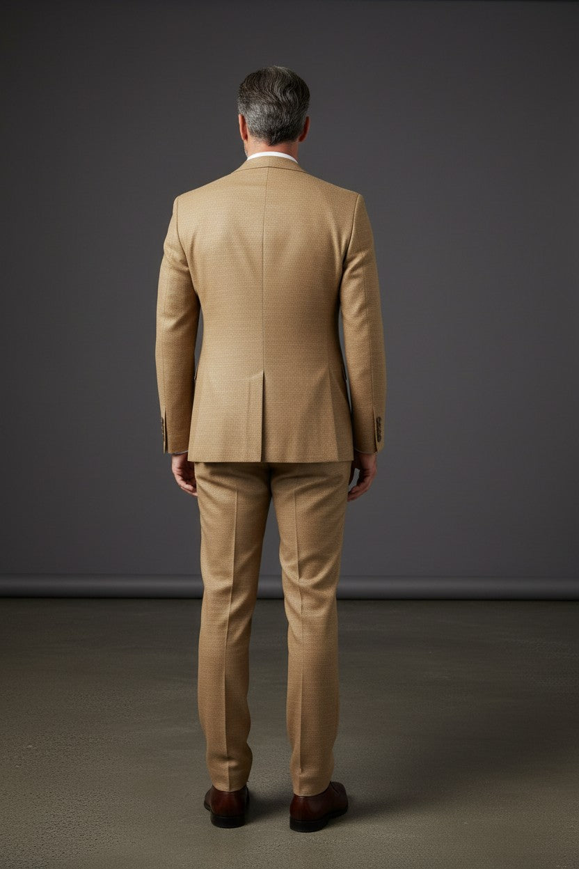 Vercini Yellow Two-Piece Suit – Modern Tailored Fit