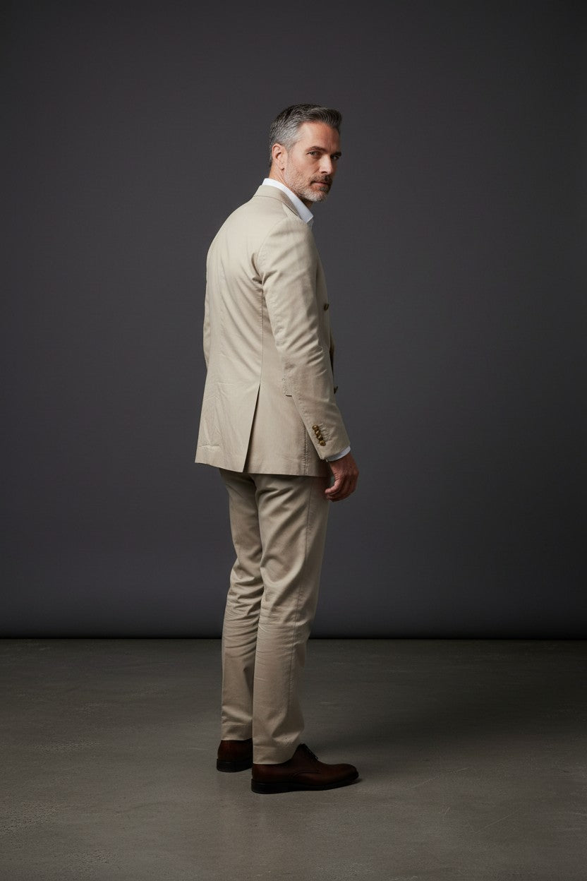 Emilio Sagezza Double Breasted Suit - Two Piece Men's Formal Suit