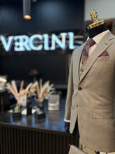 Brown Suit with Stylish Square Pattern – Classic & Sophisticated Look