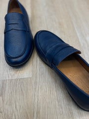 Vercini Men's Classic Leather Loafers in Black