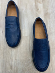 Vercini Men's Classic Leather Loafers in Black