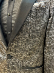 GOLD GEOMETRIC BLAZER