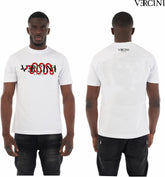 Vercini Snake Logo Crystal T-Shirt – Black and white