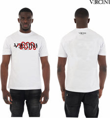 Vercini Snake Logo Crystal T-Shirt – Black and white