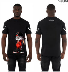 Vercini Street Bunny Crystal T-Shirt – White