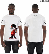Vercini Street Bunny Crystal T-Shirt – White