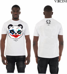 Vercini “Psycho Panda” Crystal T-Shirt – Black and White