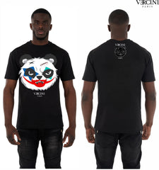 Vercini “Psycho Panda” Crystal T-Shirt – Black and White