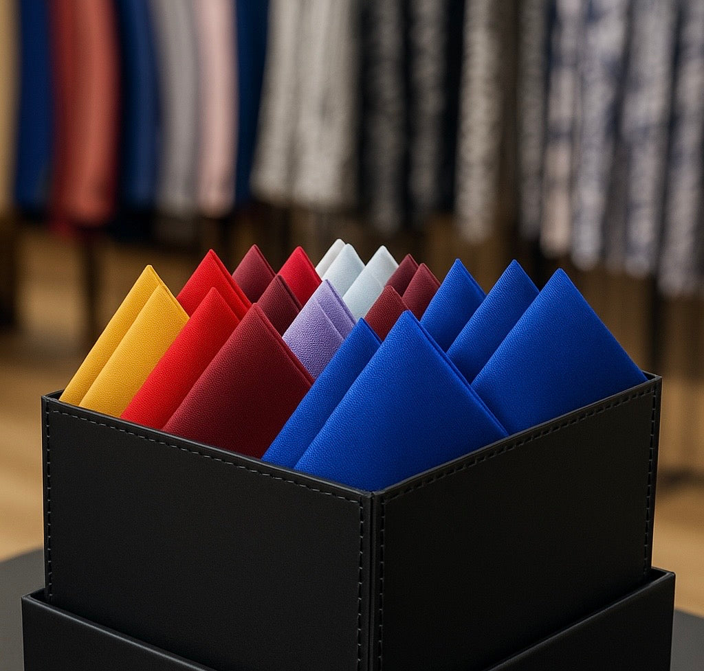 Pre-Folded Pocket Squares – Classic & Elegant Colors