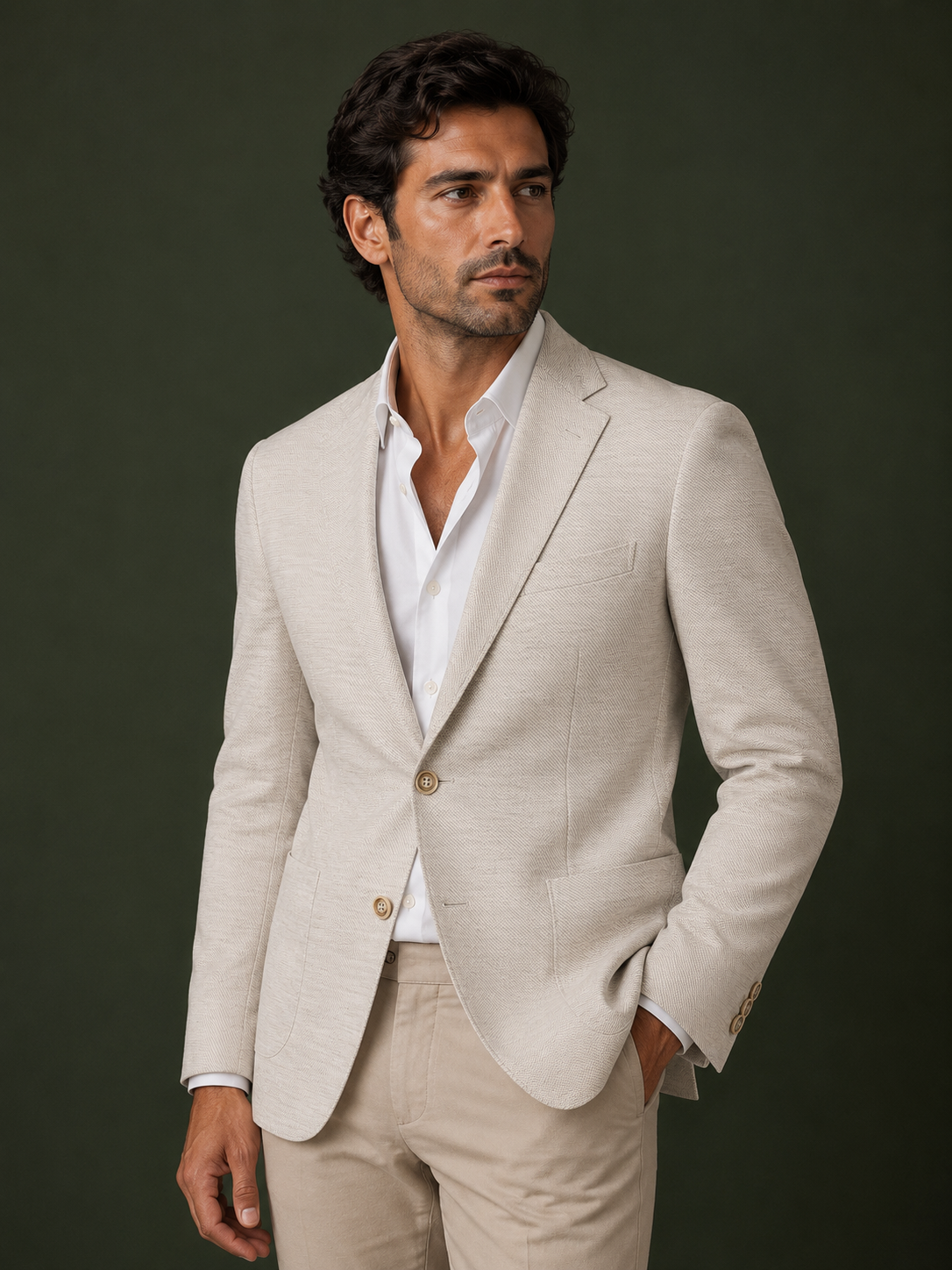 Textured Slim Fit Blazer – Contemporary Elegance Collection