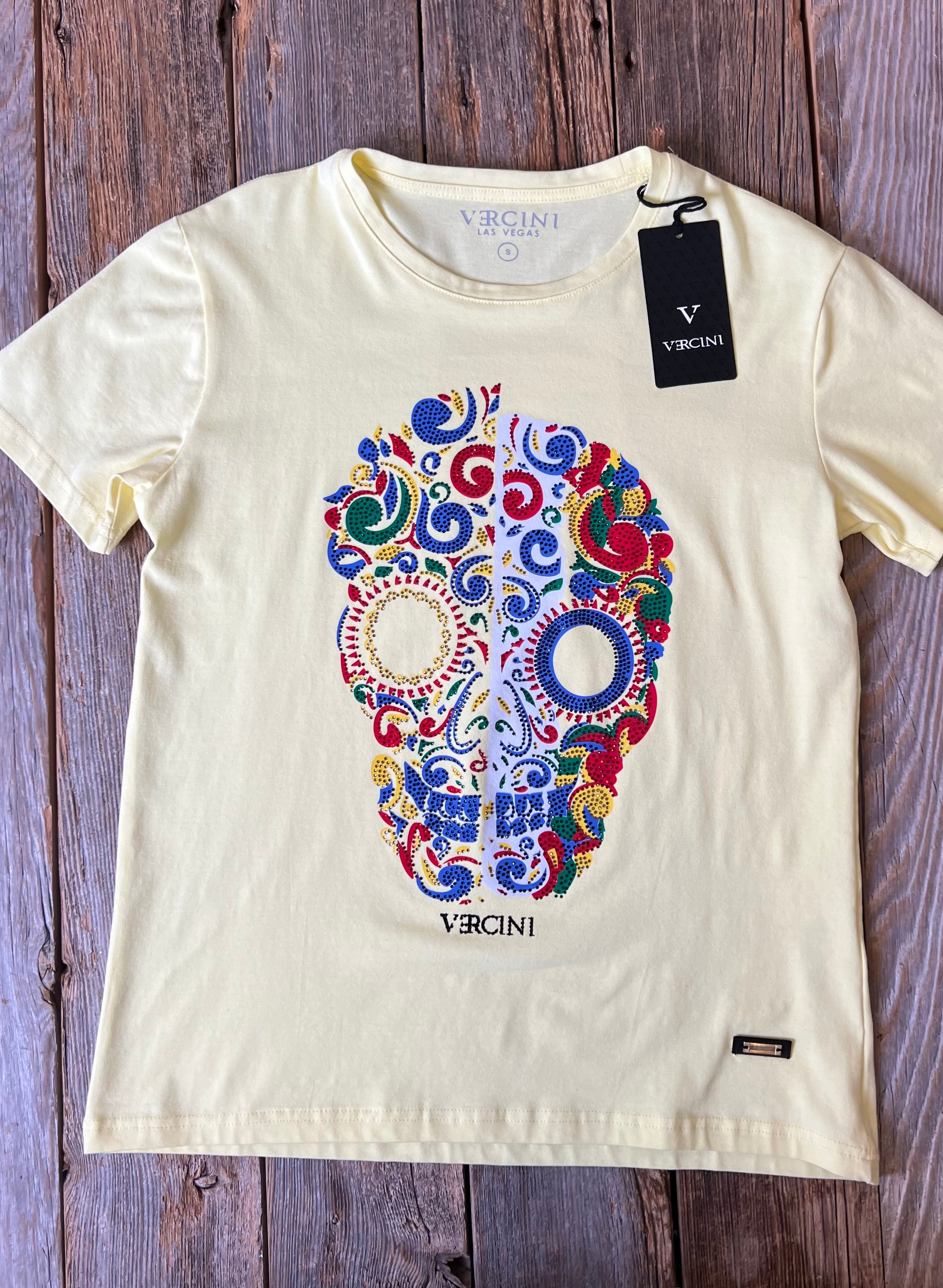 Heartbeat Skull Mosaic T-Shirt