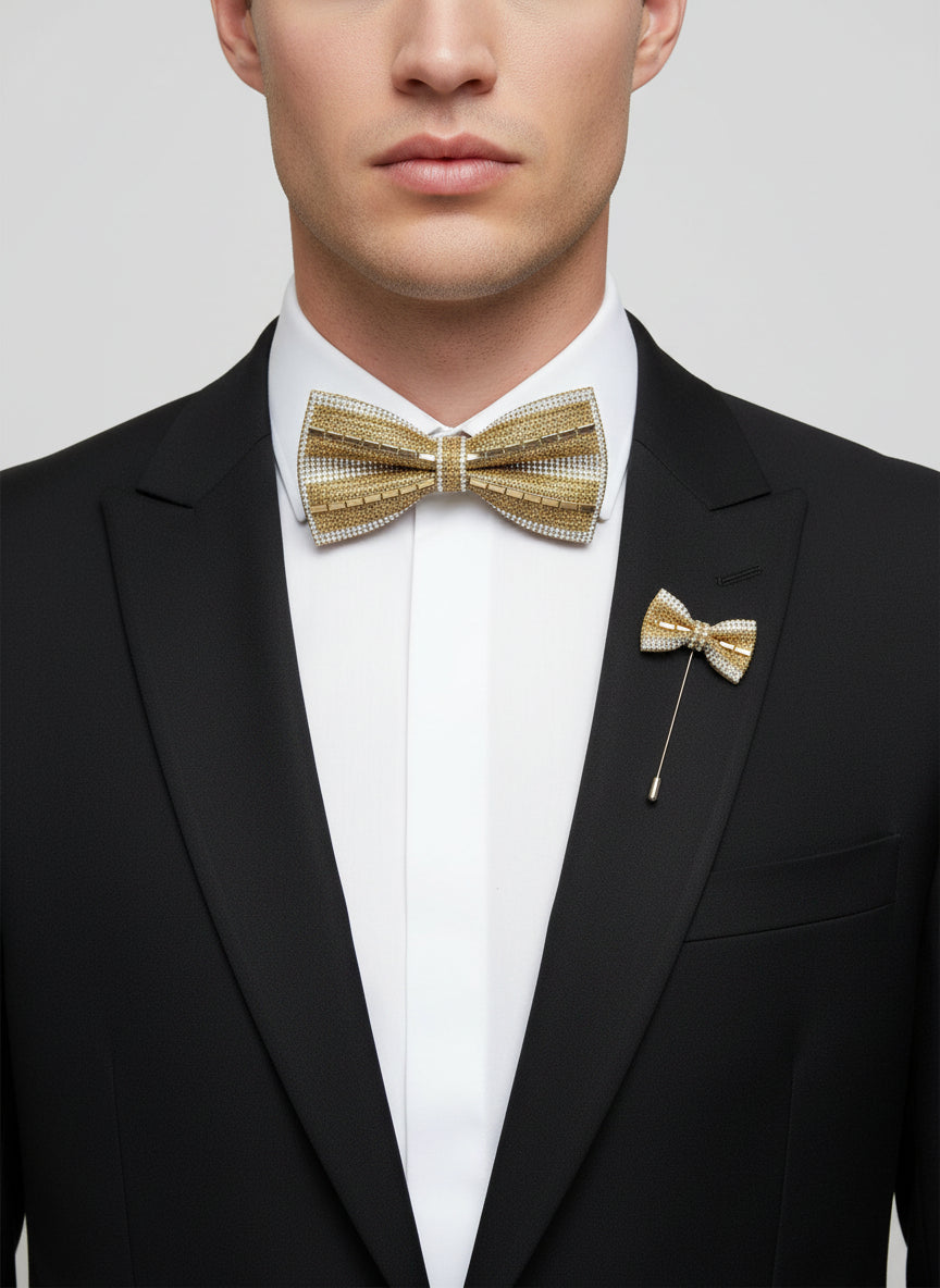 Crystal Prestige Bow Tie Set
