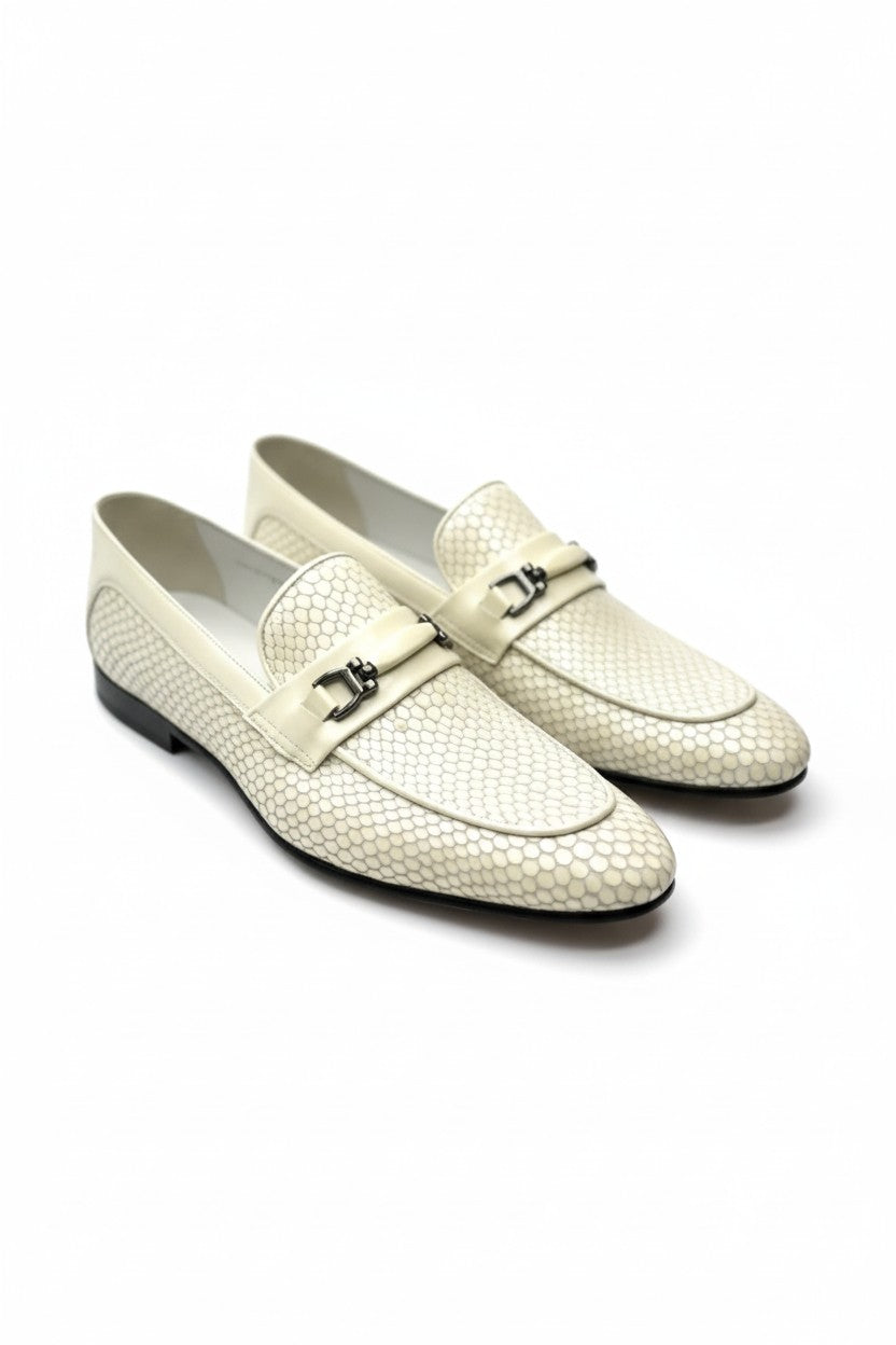White shiny shoe