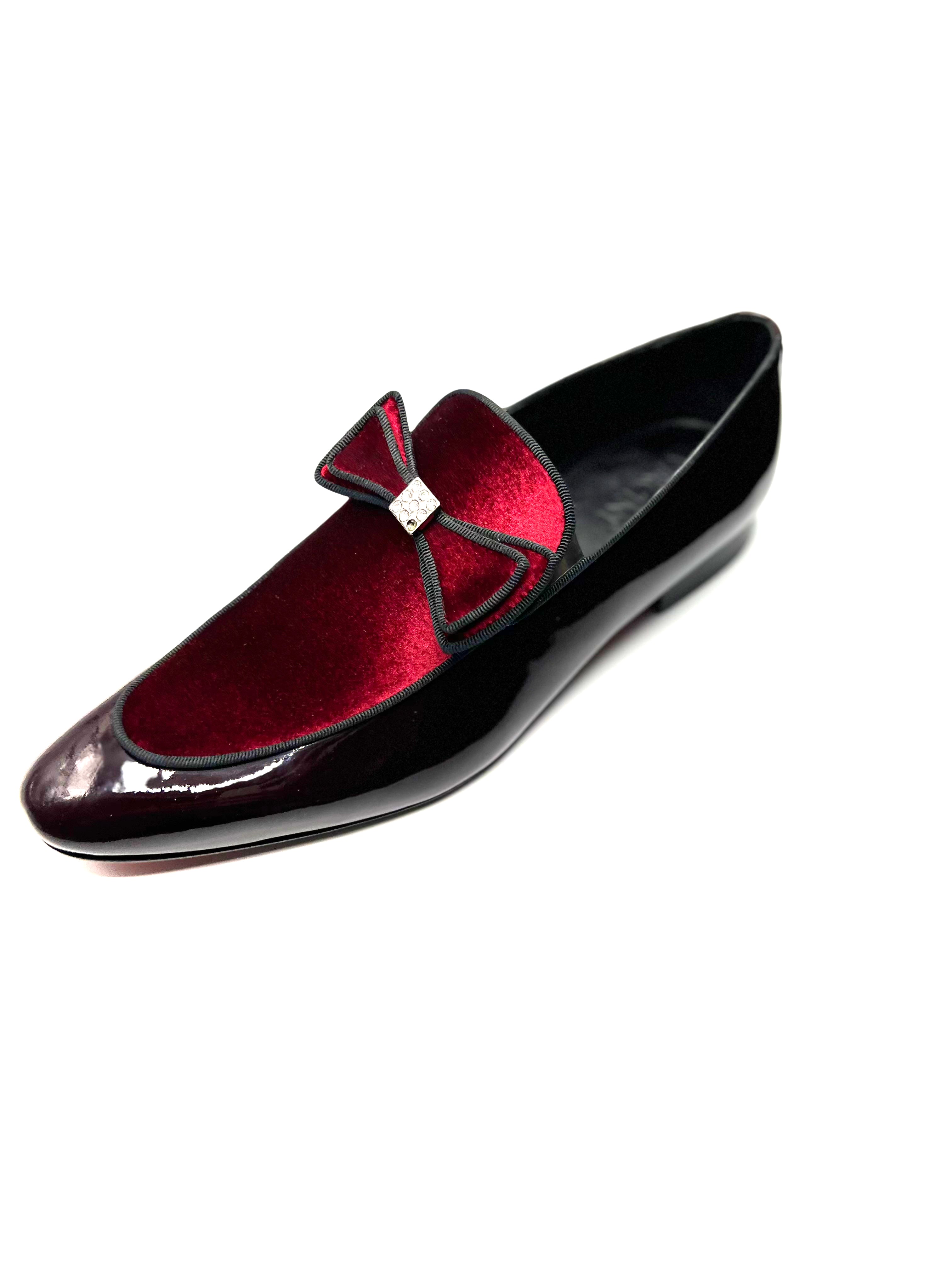 Vercini Tuxedo Loafer — Crystal Bow Edition