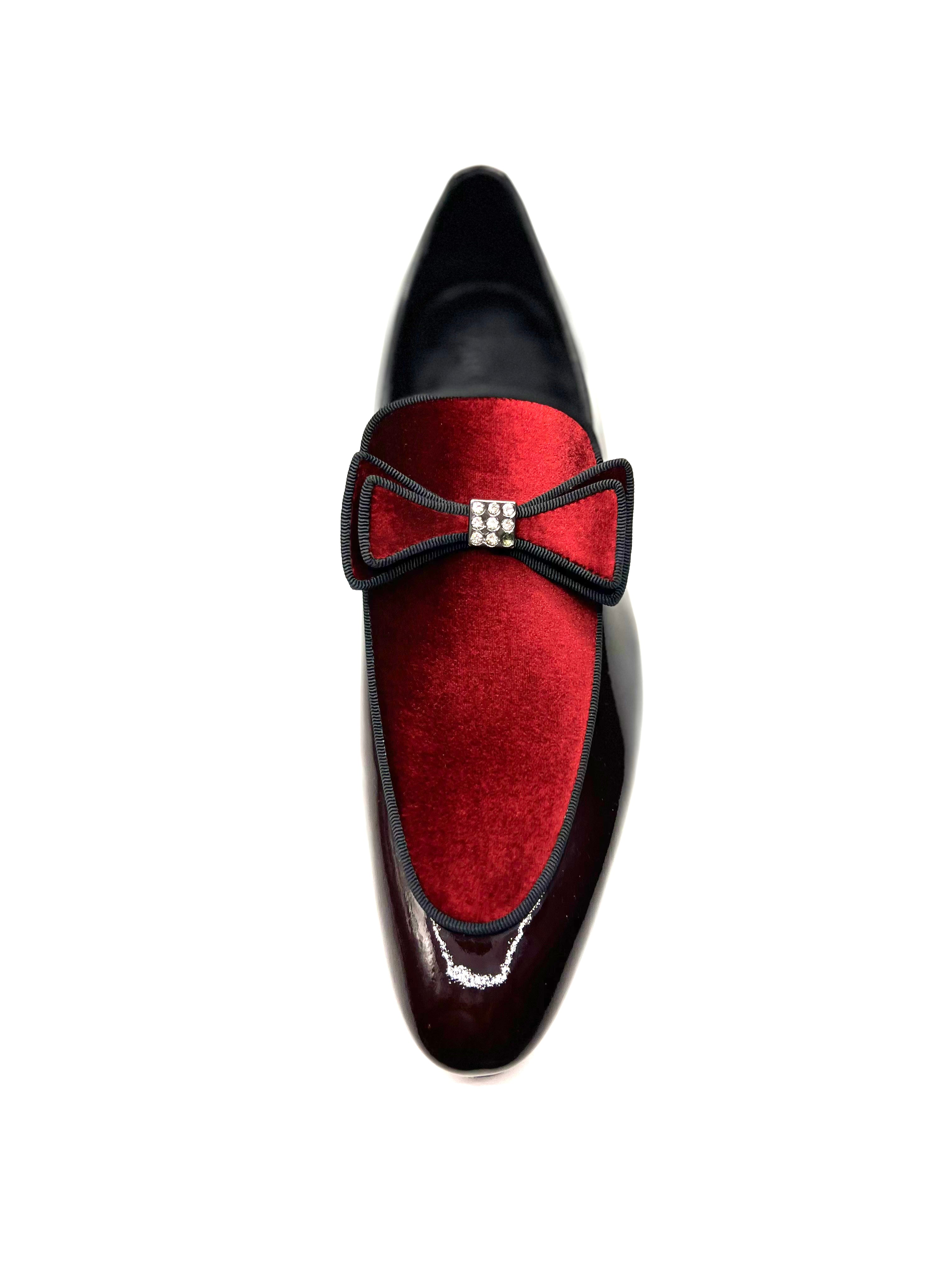 Vercini Tuxedo Loafer — Crystal Bow Edition