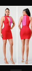 FORM FITTING MINI DRESS