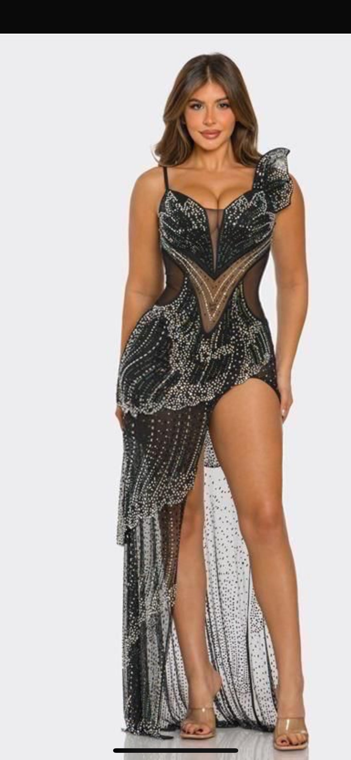 STUNNING ASYMMETRICAL GOWN
