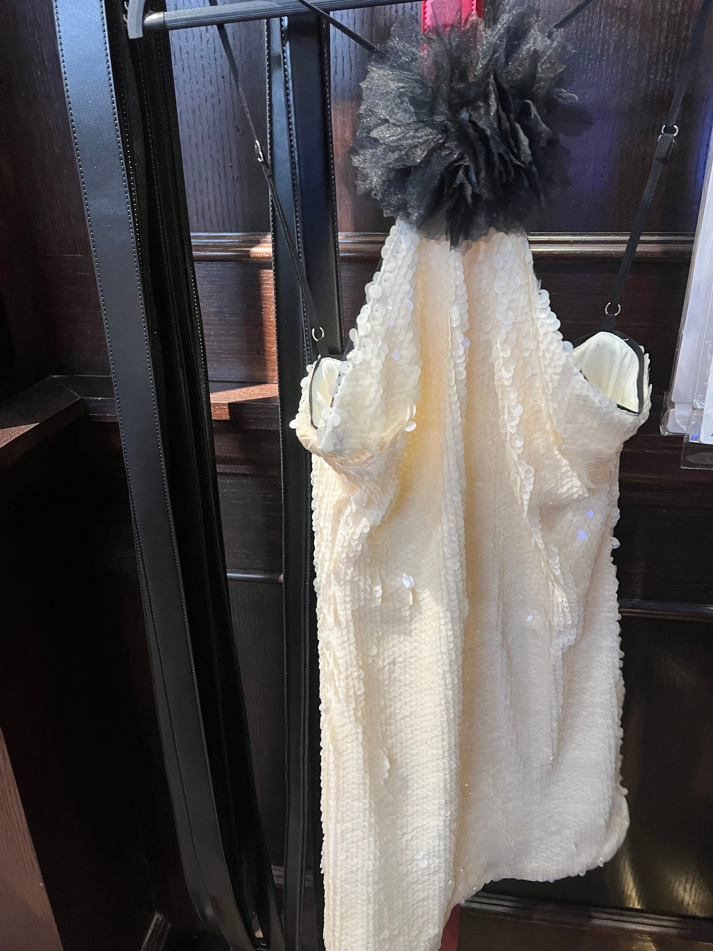IVORY SEQUINED DRESS