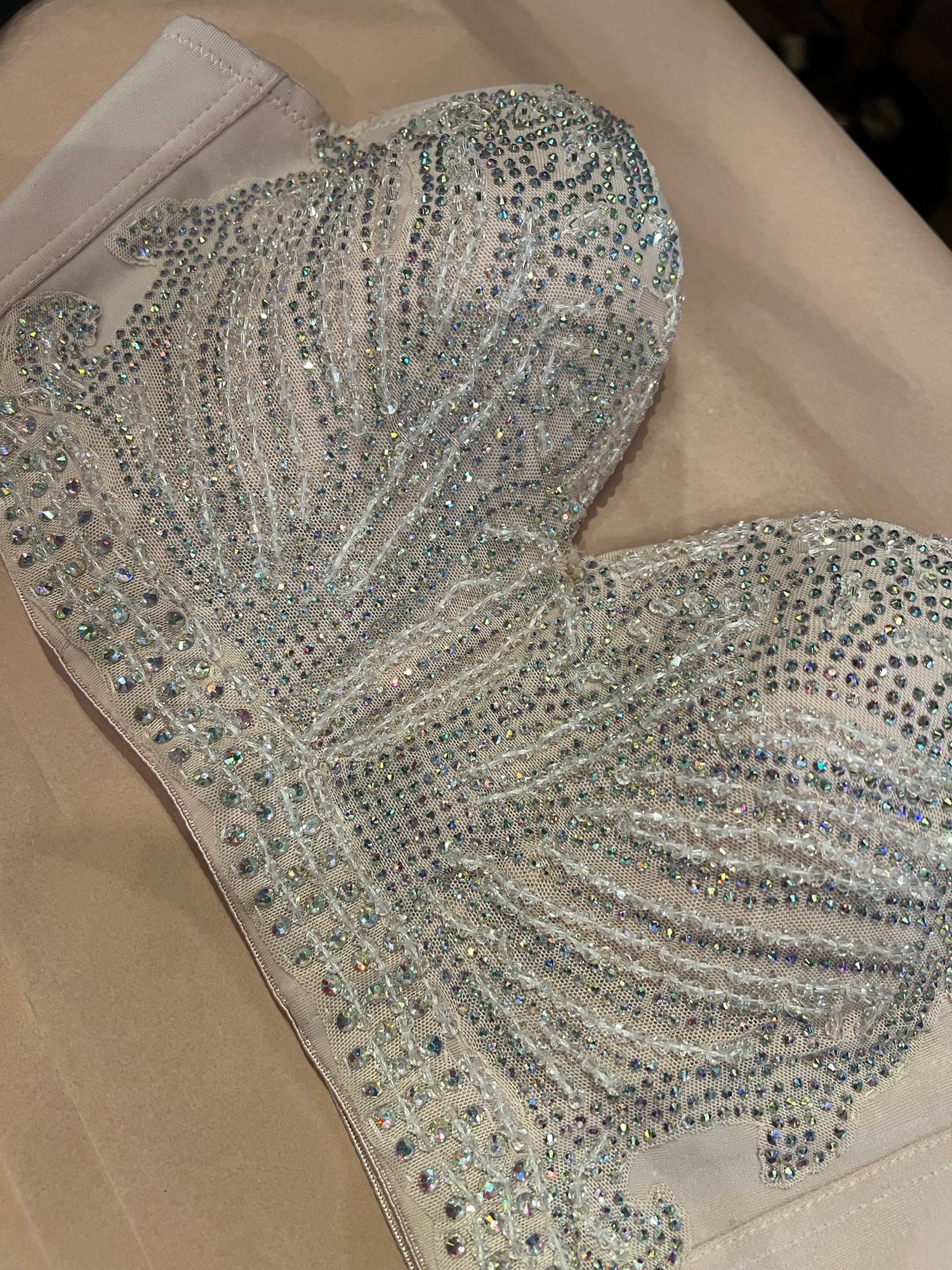 EMBELLISHED CORSET WITH RHINESTONES