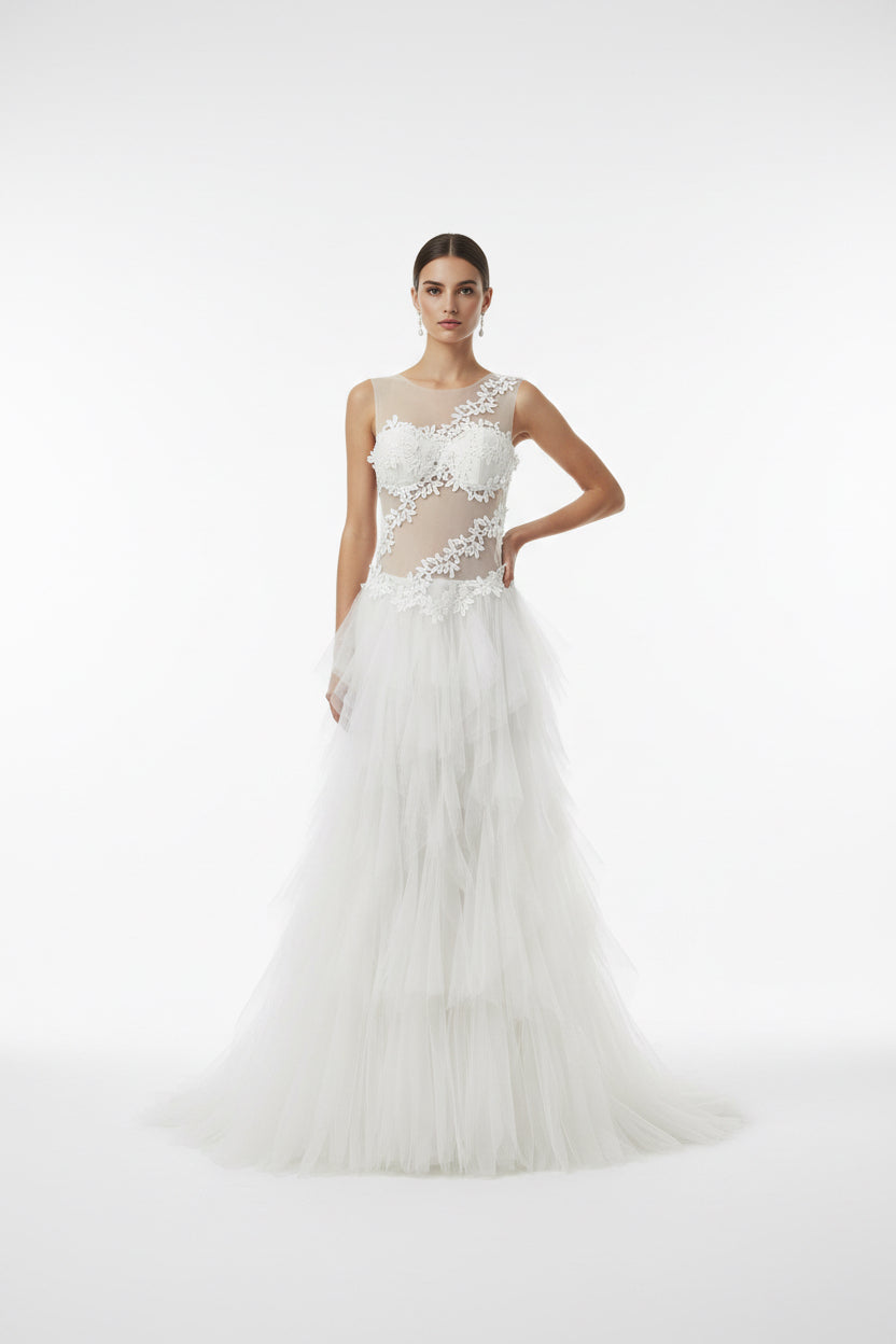 WEDDING SHEER GOWN