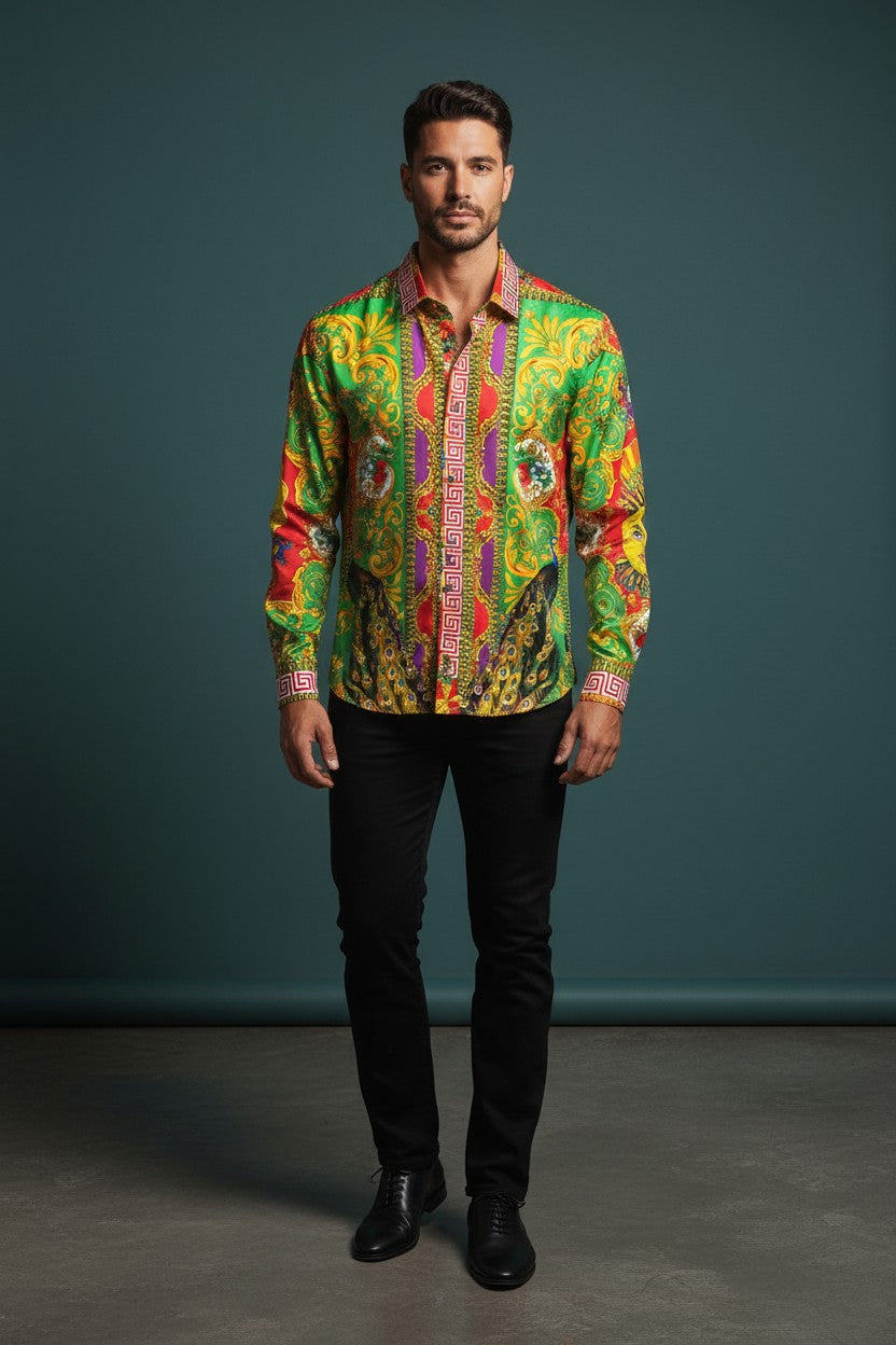 FLORAL /TIGER SHIRT