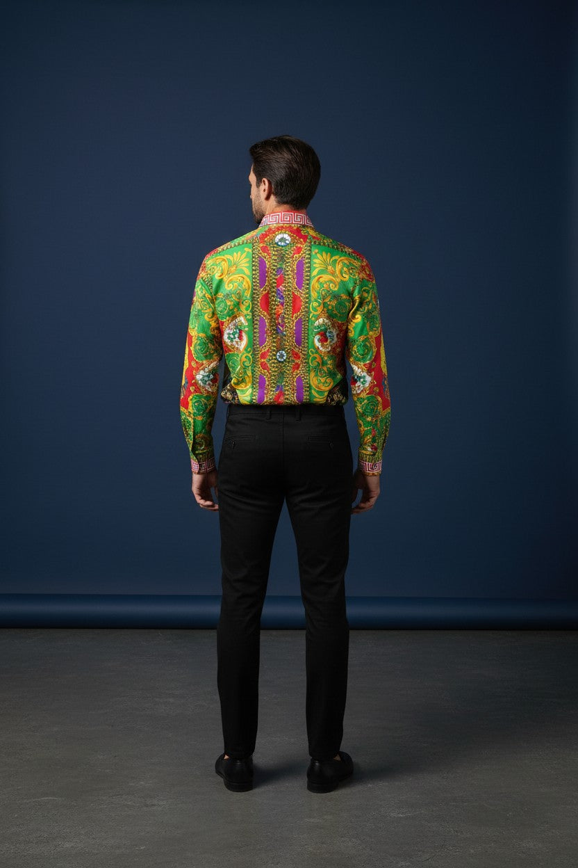 FLORAL /TIGER SHIRT