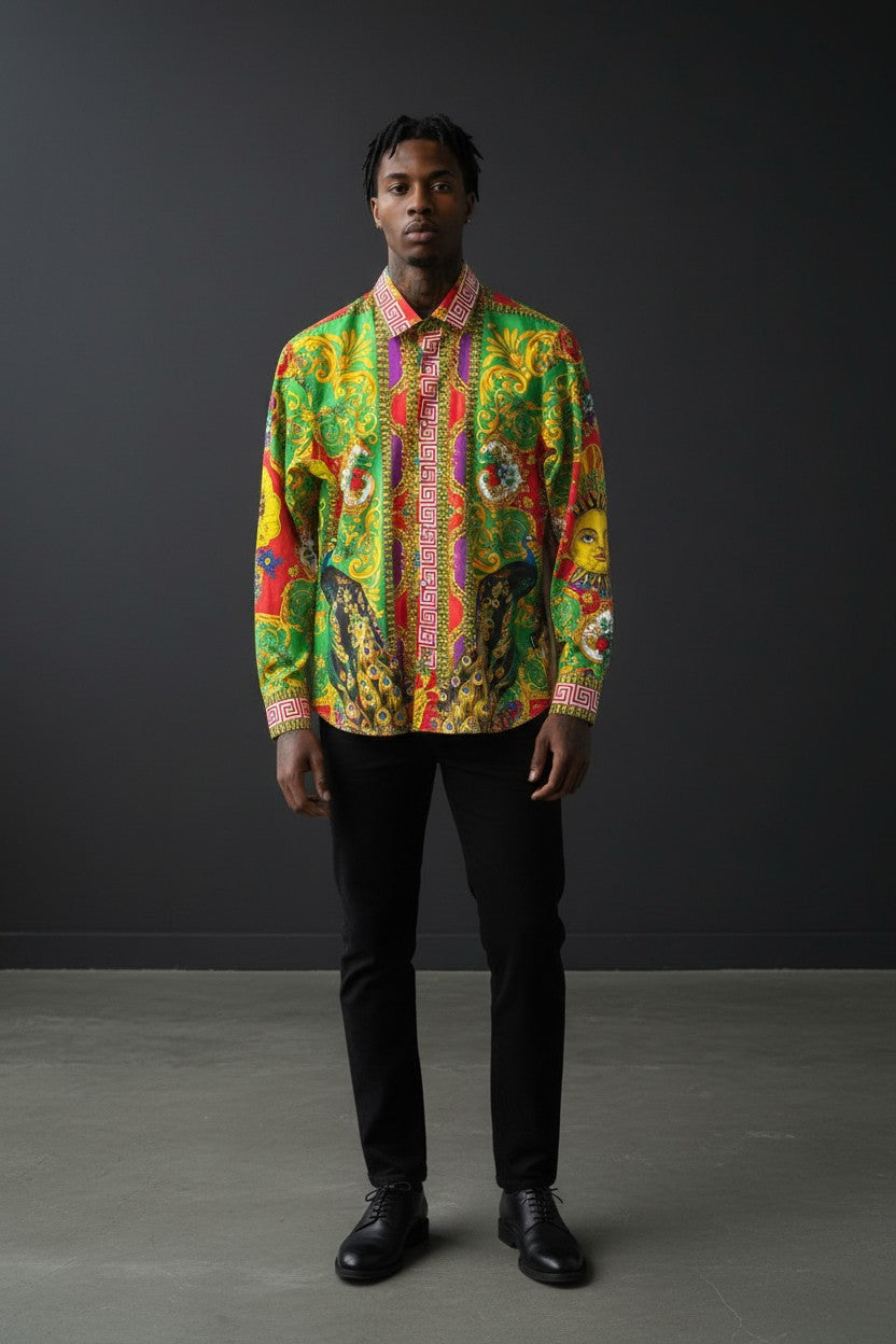 FLORAL /TIGER SHIRT