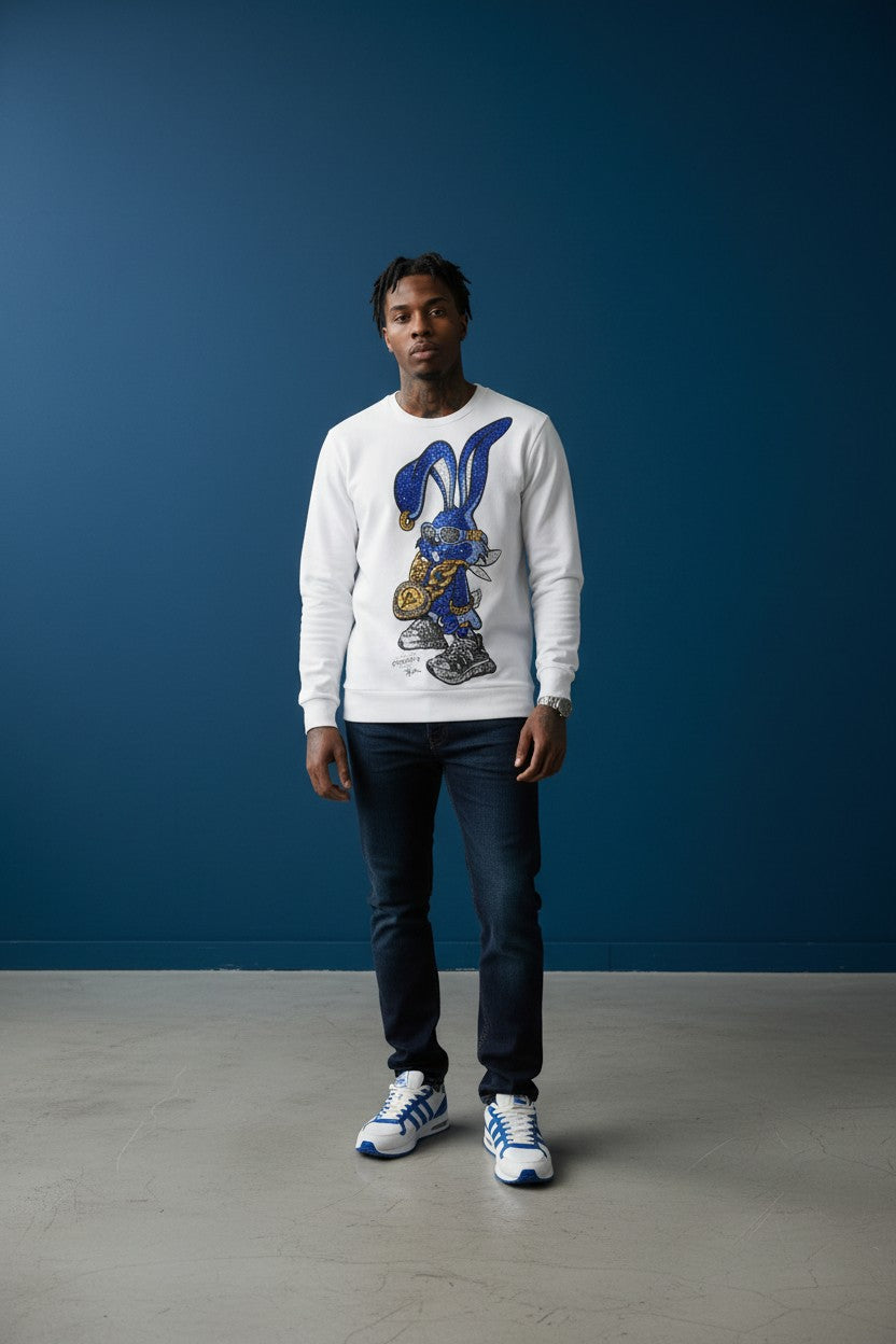 BLUE BANNY SWEATSHIRT