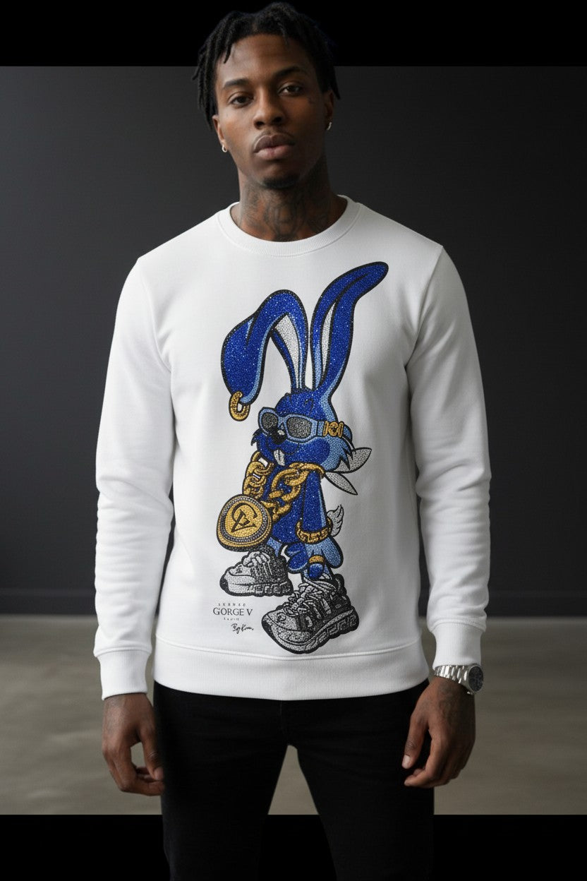 BLUE BANNY SWEATSHIRT