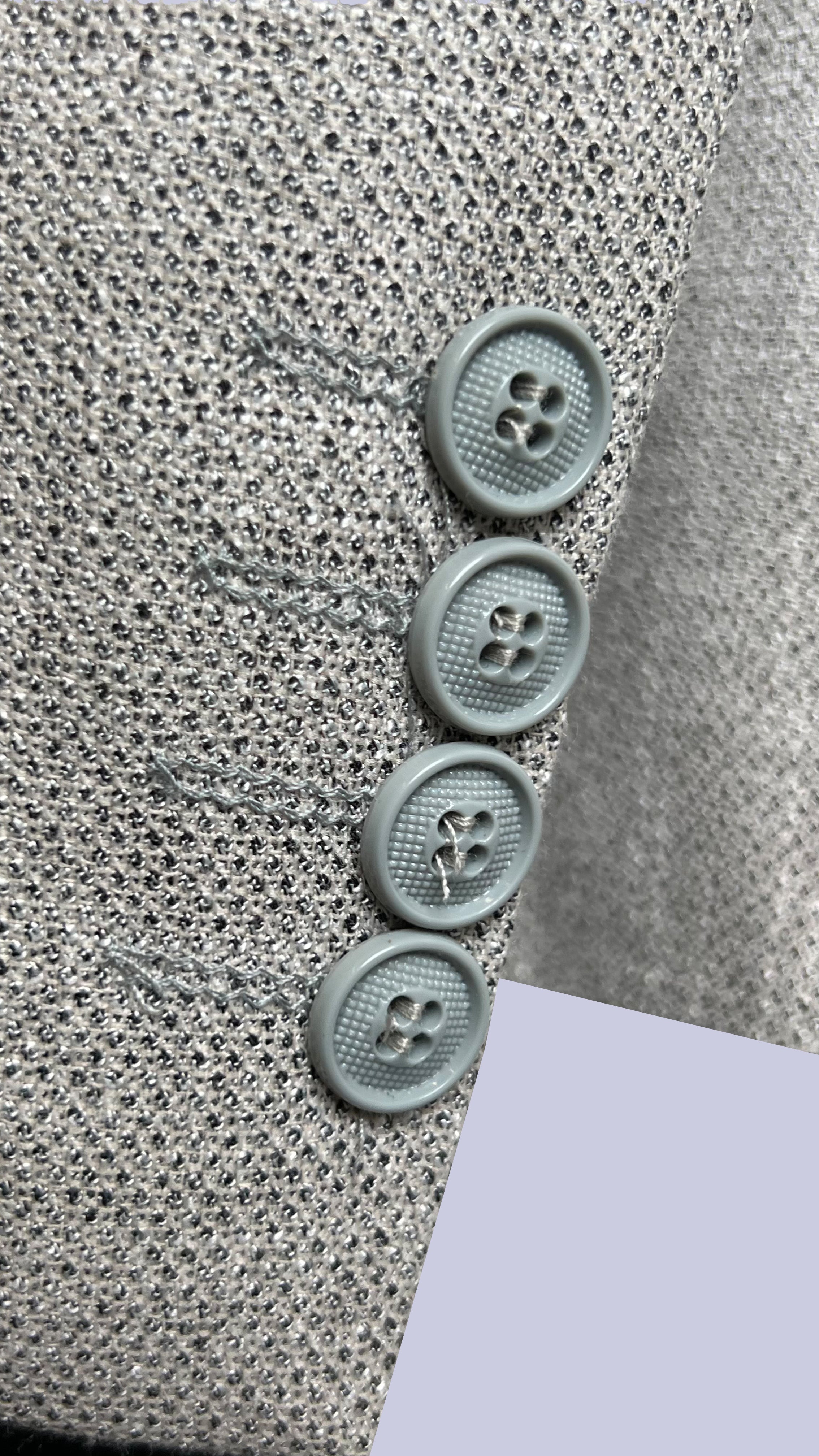 Vercini Daniel Rosso Slim Fit Linen-Blend Suit - Light Gray 3-Piece