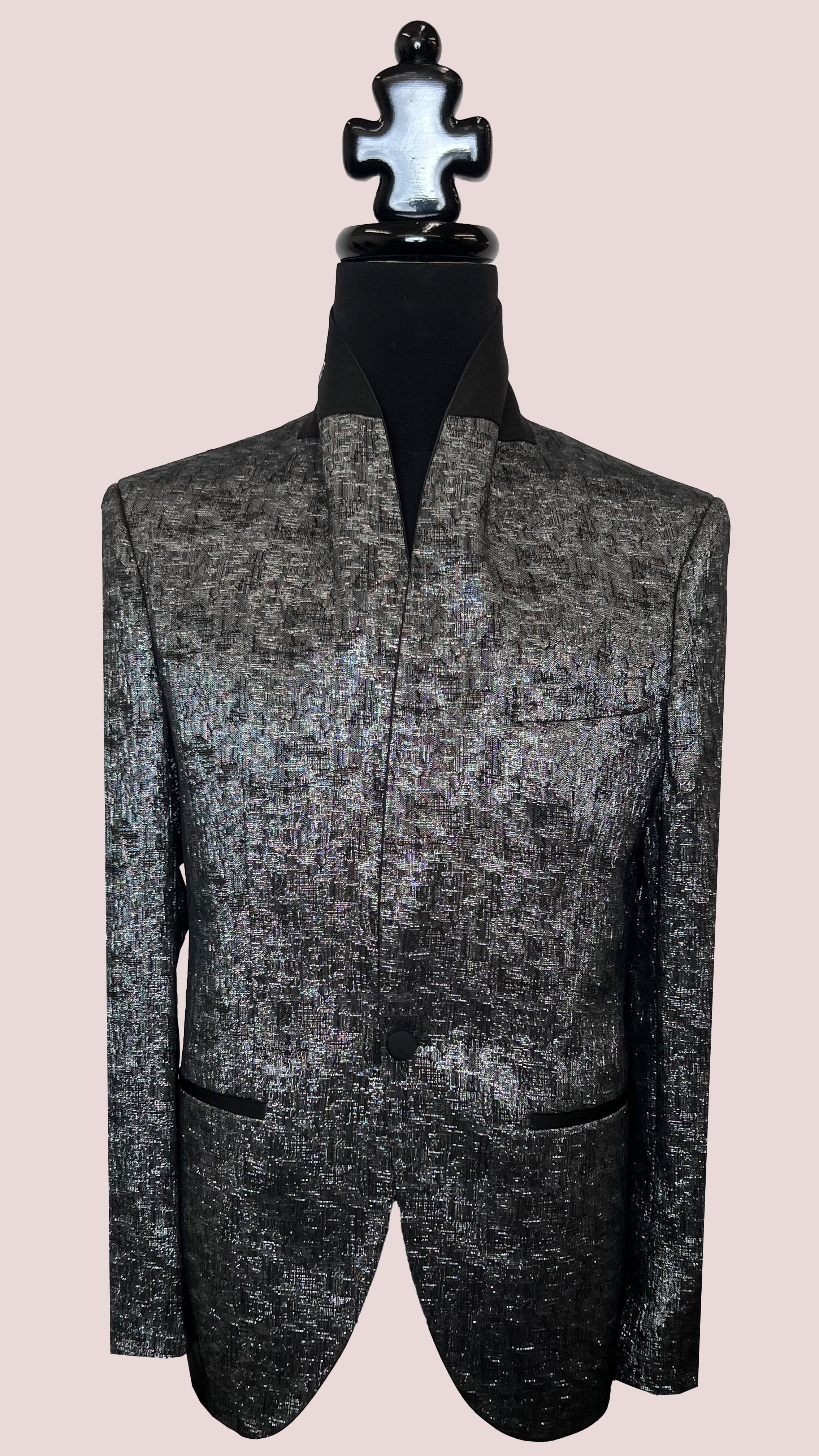 Men's Tuxedo Blazer with Jacquard Lining by Vercini