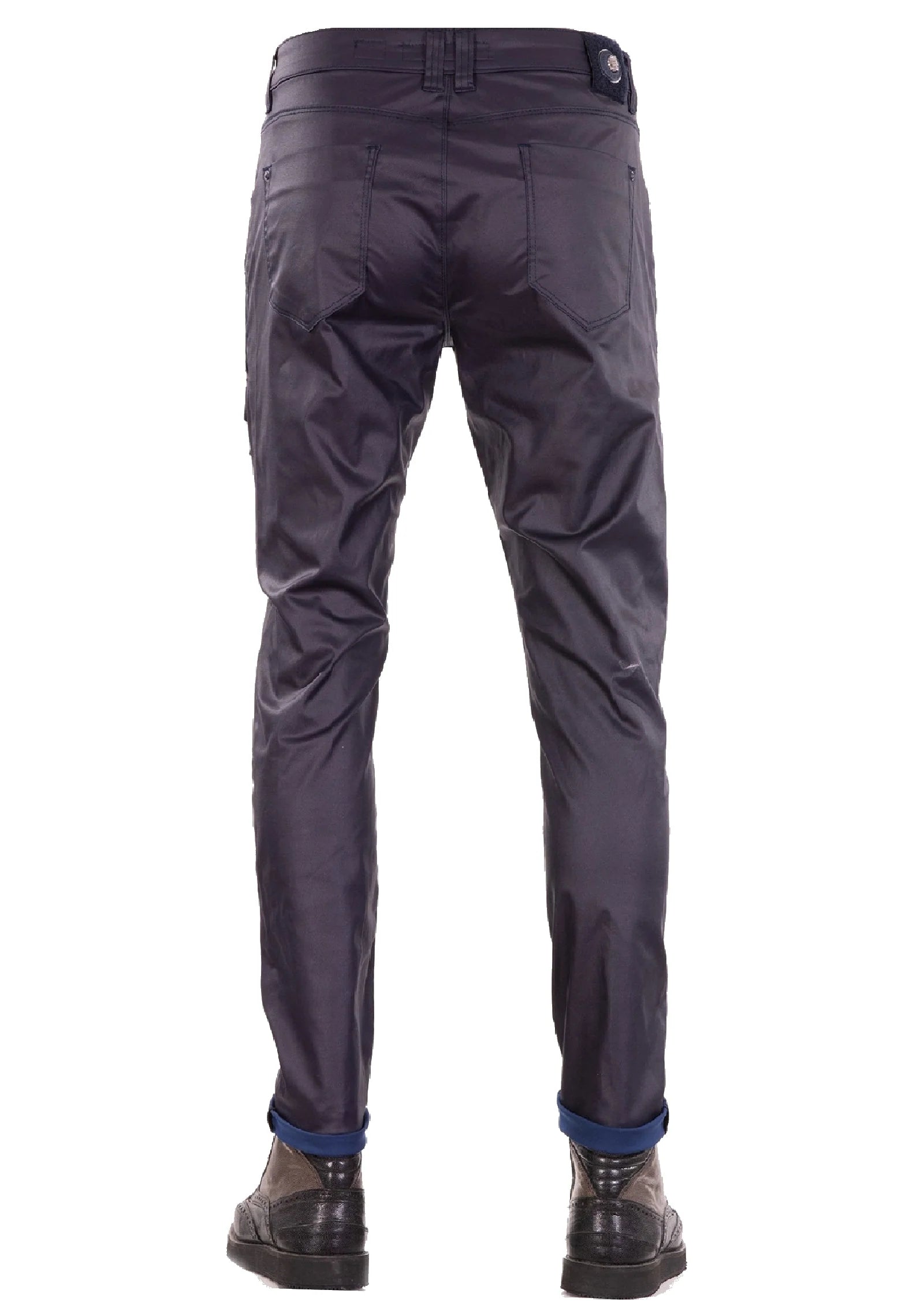 Vercini Luxe Coated Skinny Jeans Navy Blue | Premium Men's Denim