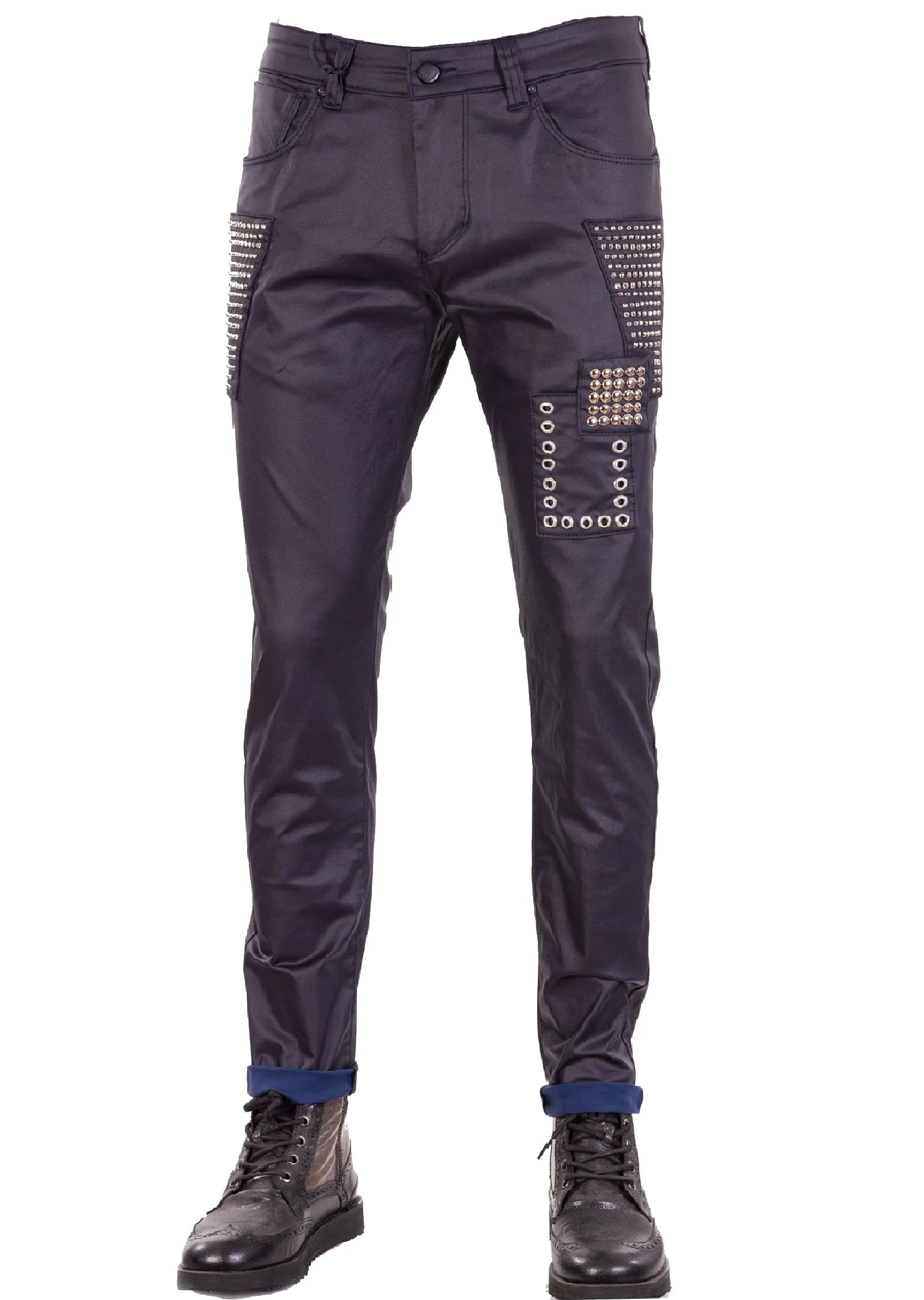 Mondo Luxe Waxed Skinny Jeans JEANS Mondo Collection Vercini