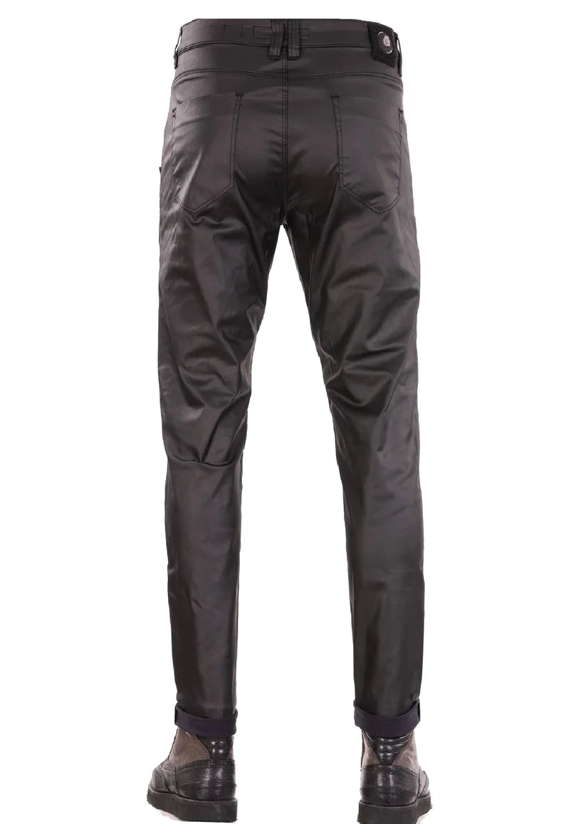 Vercini Luxe Coated Skinny Jeans Navy Blue | Premium Men's Denim