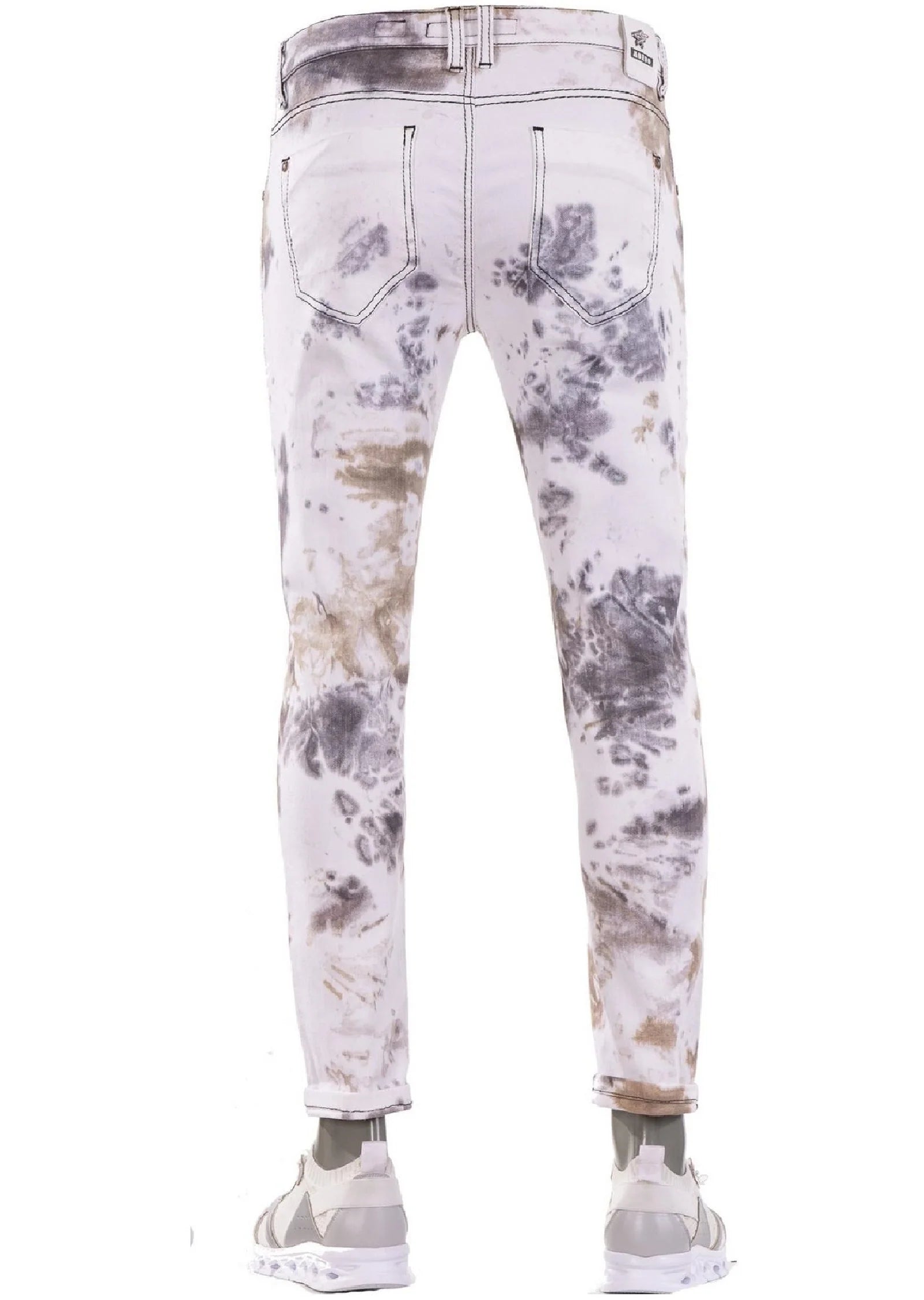 Mondo's Marbled Majesty Slim Straight Jeans