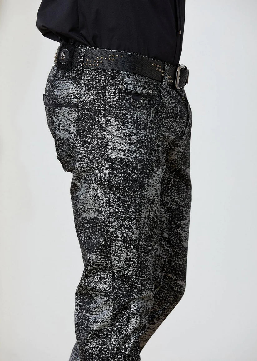 Black Gold Foil Stretchy Pants