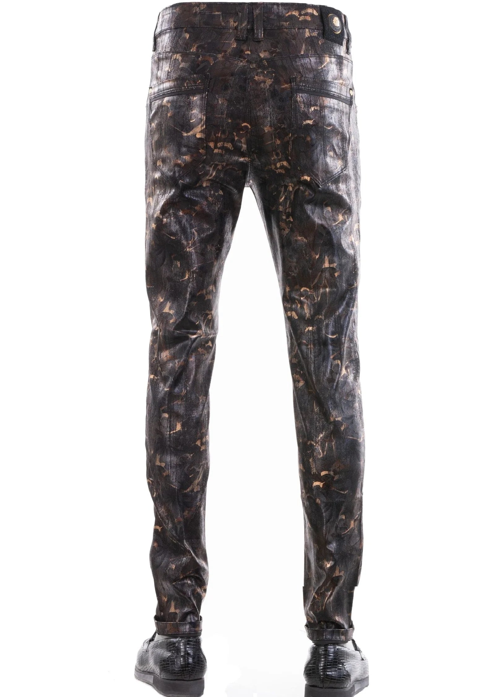 Mondo's Limited Edition: Black Bronze Lustrous Elegance Pants