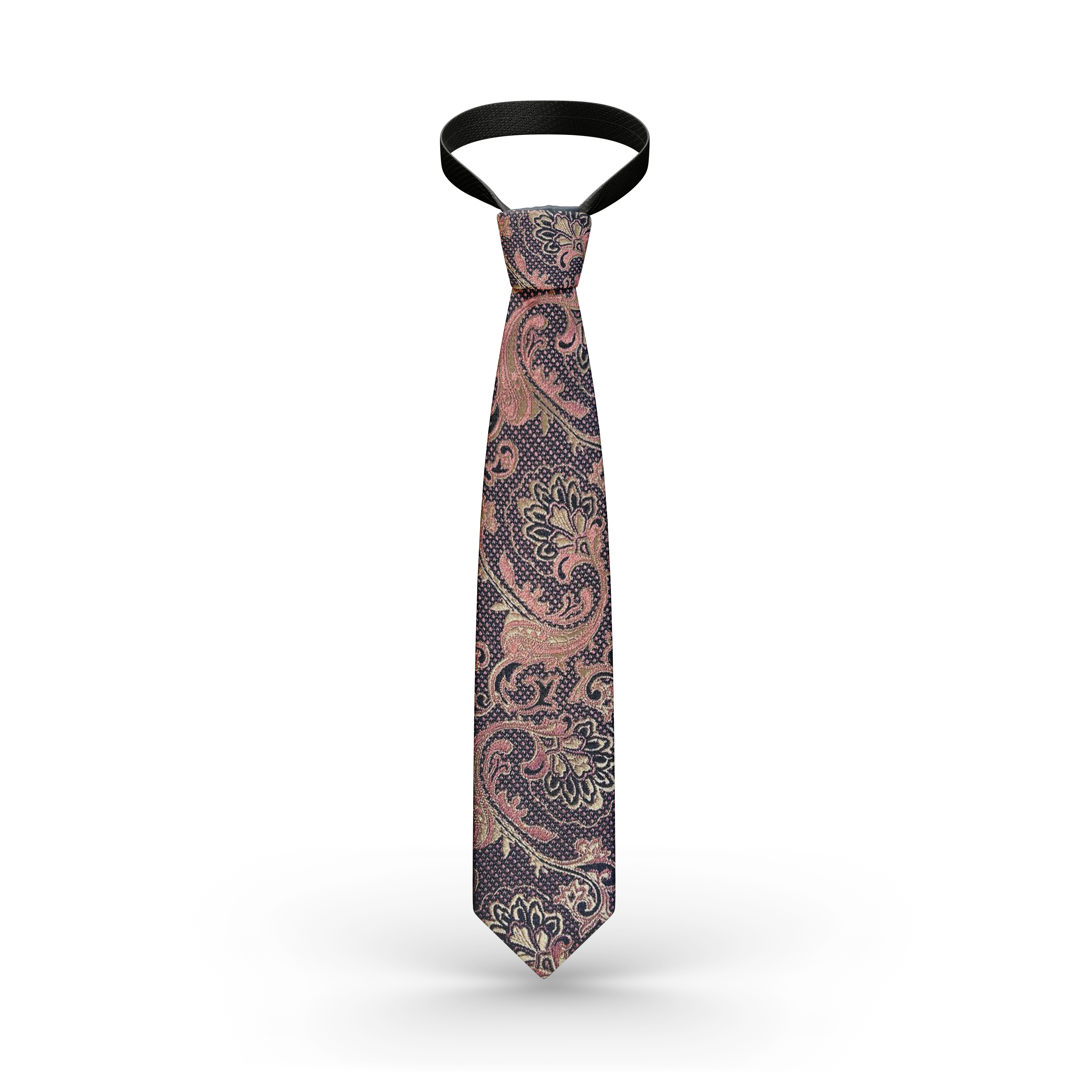 Vercini Necktie rose pink paisley flower TIES Ph accessories Vercini