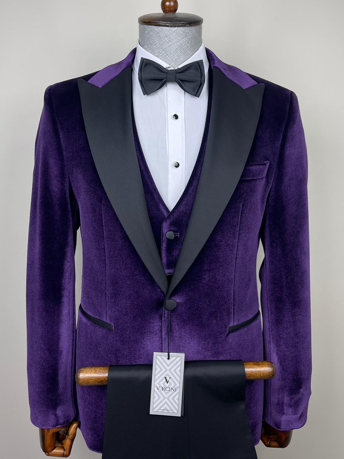 Vercini Signature Velvet 3-Piece Tuxedo