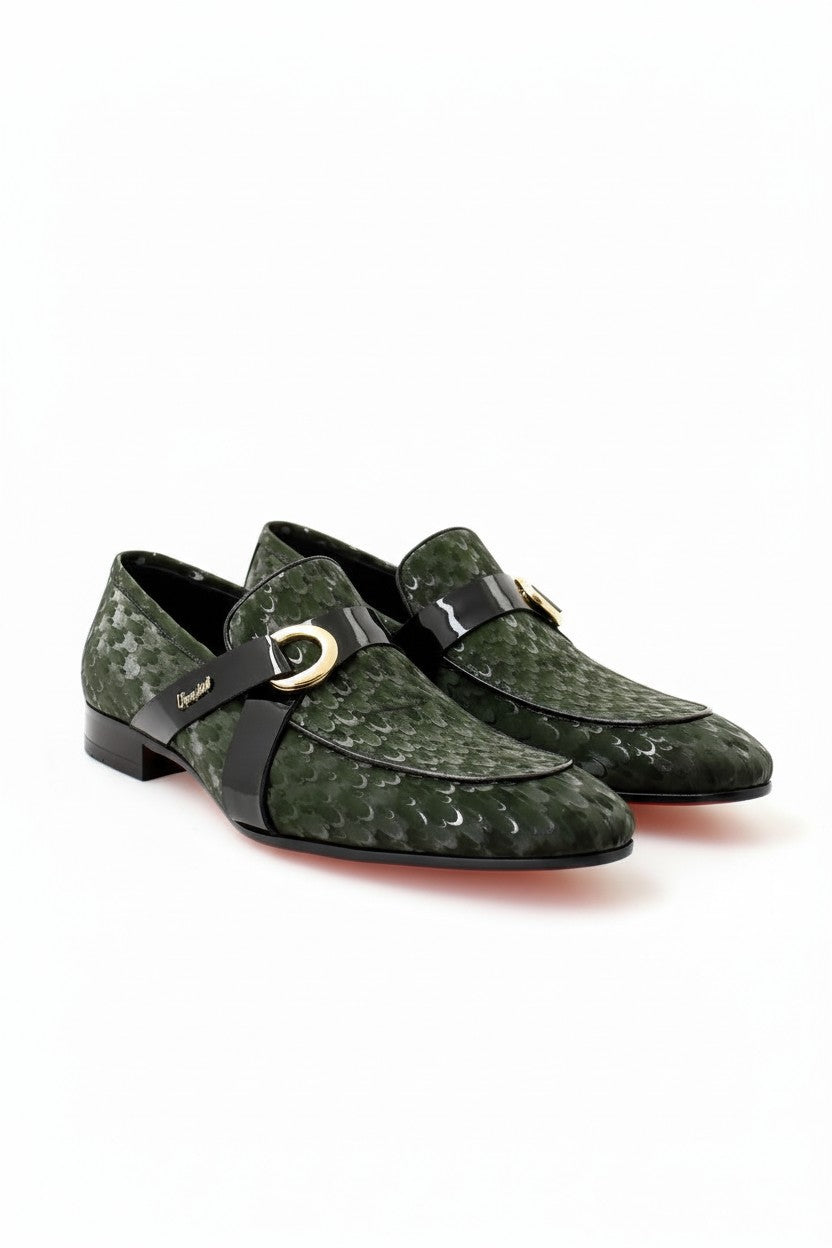 Vercini Evergreen Elegance Men's Designer Loafers SHOES Vercini GREEN / 46 Vercini Evergreen Elegance Men's Designer Loafers SHOES Vercini GREEN / 46