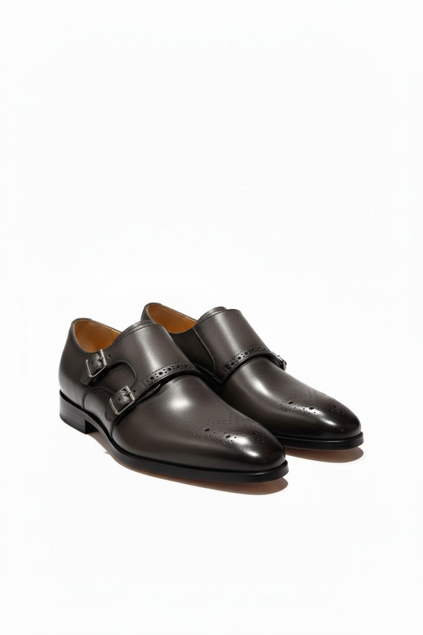 Heritage Double Monk Strap Shoes - SH01V