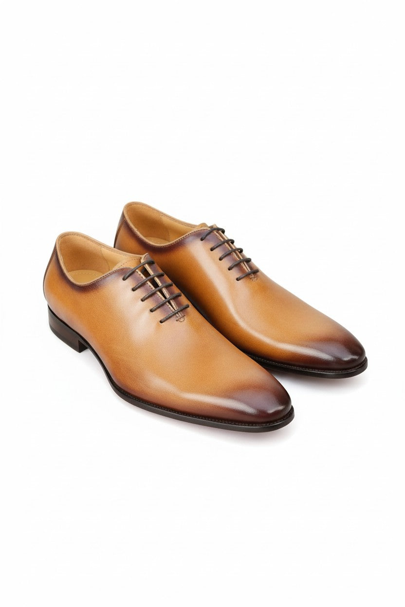 Calfskin Whole Cut Lace-up Oxford