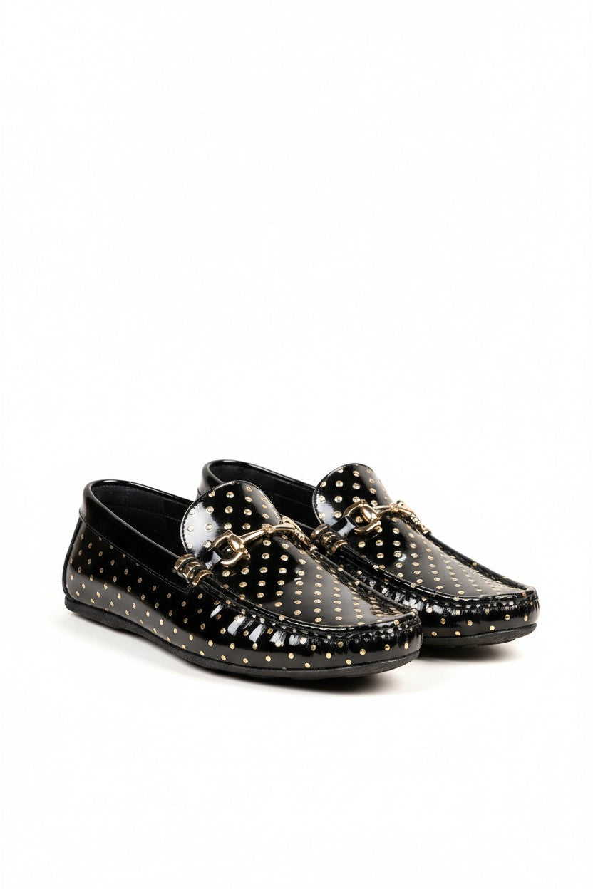BLK/GOLD SHOES