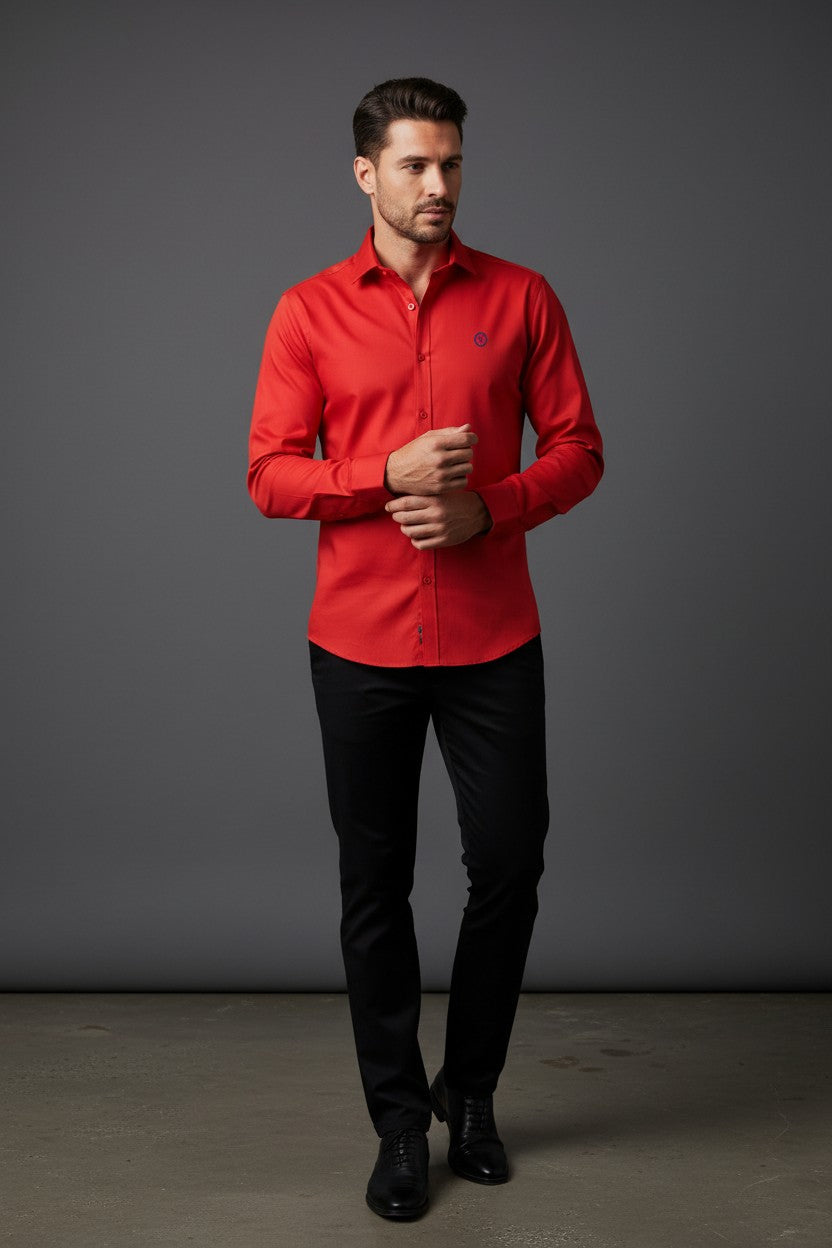 Vercini Savile Row Classic knitted shirts