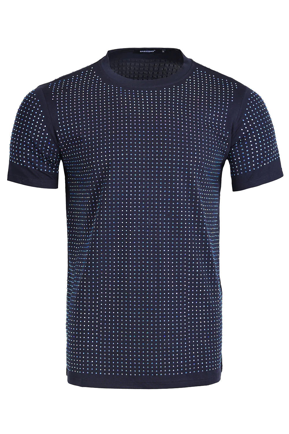 Gold Jewel Men's Navy Blue Crew-Neck T-Shirt